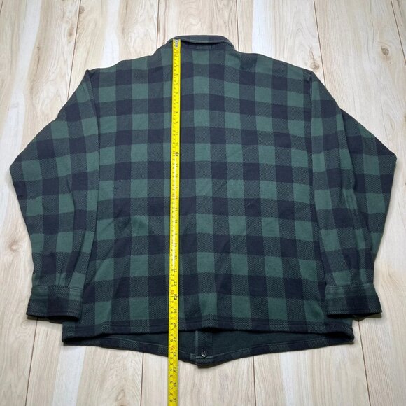 Polo Ralph Lauren Button Up Mens Green Plaid Spread Regular Shirt Pockets Medium - Picture 11 of 11